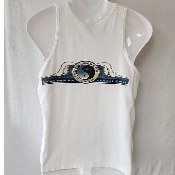 Vintage North Shore Pipeline Sunset Hawaii Tank Top Men's Size Medium See photos - Picture 2 of 12